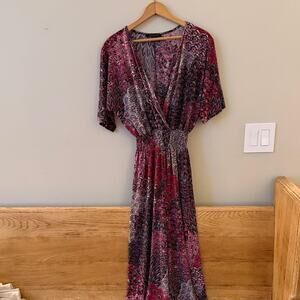 5th & Love Women's Maxi Jumpsuit in Red and Black Size S